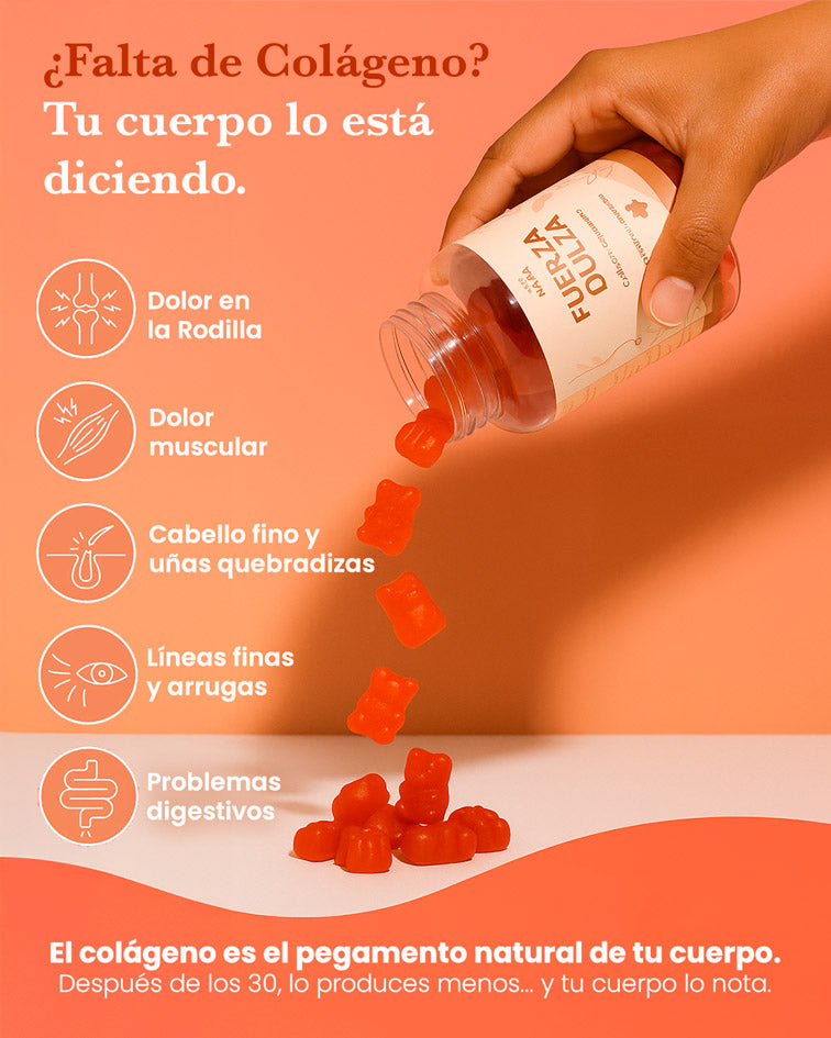 Repara Tu Cuerpo en 30 Días Con Gomitas de Colágeno | Nura Fuerza Dulce