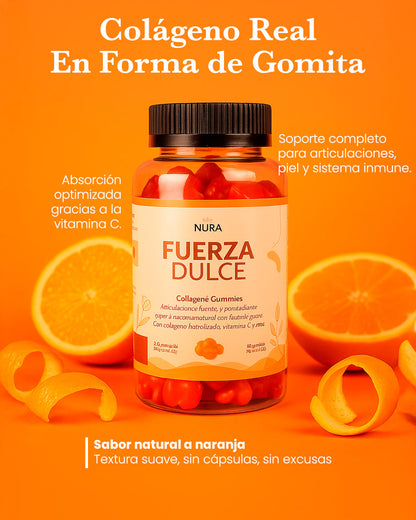 Repara Tu Cuerpo en 30 Días Con Gomitas de Colágeno | Nura Fuerza Dulce